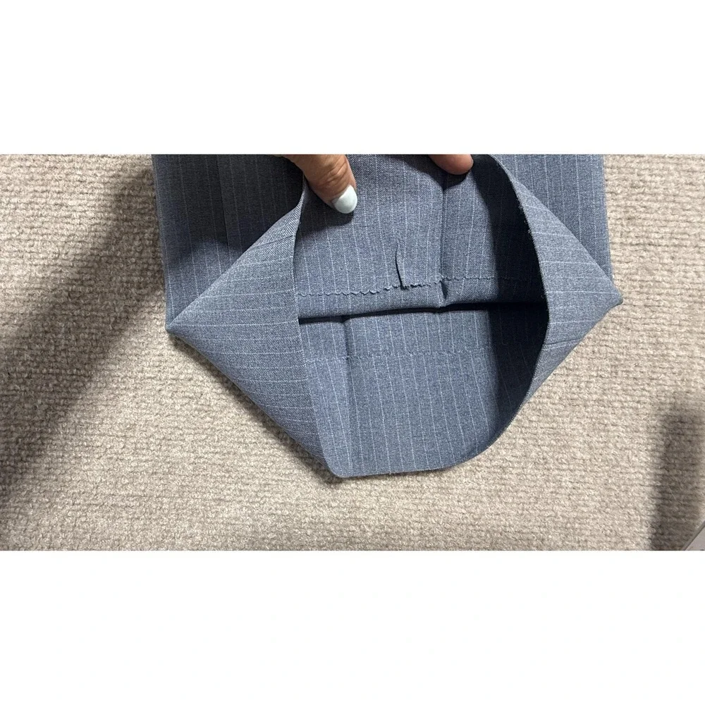 Vintage Richman Suit Mens‎ 42 36x32 Gray Pinstripe 2 Piece Jacket Pants Set